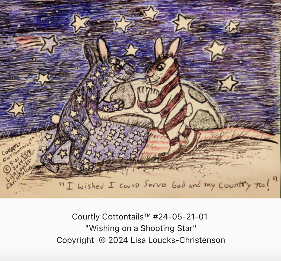 Courtly Cottontails™ #24-05-21 Original Comic Art By Lisa Loucks-Christenson